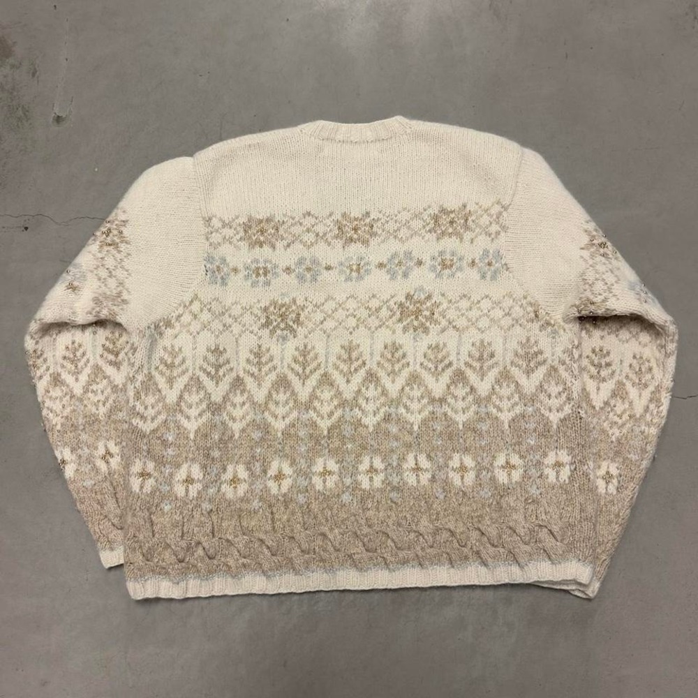 Vintage 90s women's pattern cardigan sweater - Picture 3 of 6
